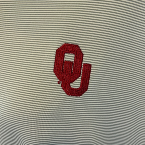 Classic Gray Polo Shirt with Embroidered OU Logo - Picture 2 of 5